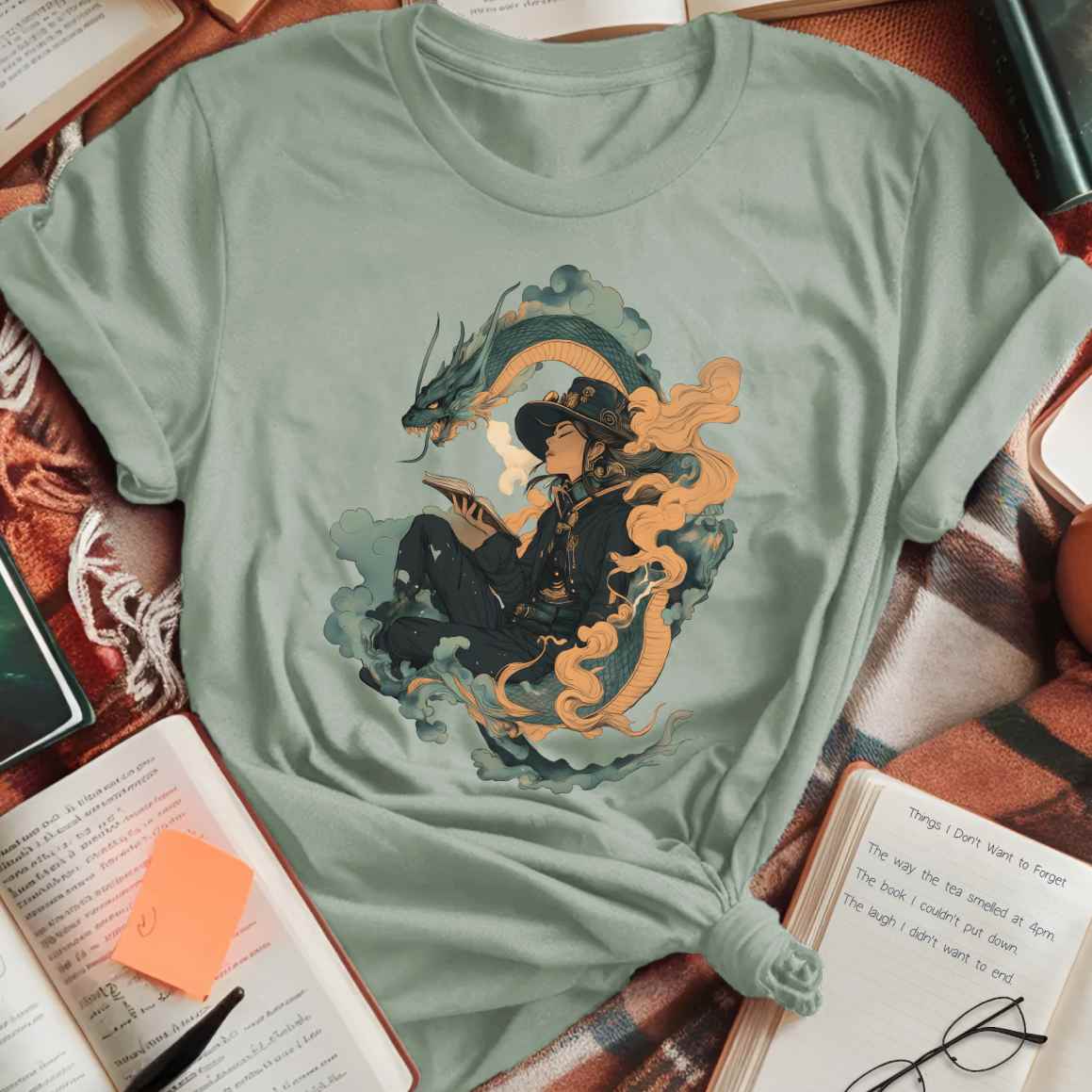 Mystical Dragon & Reader T-Shirt