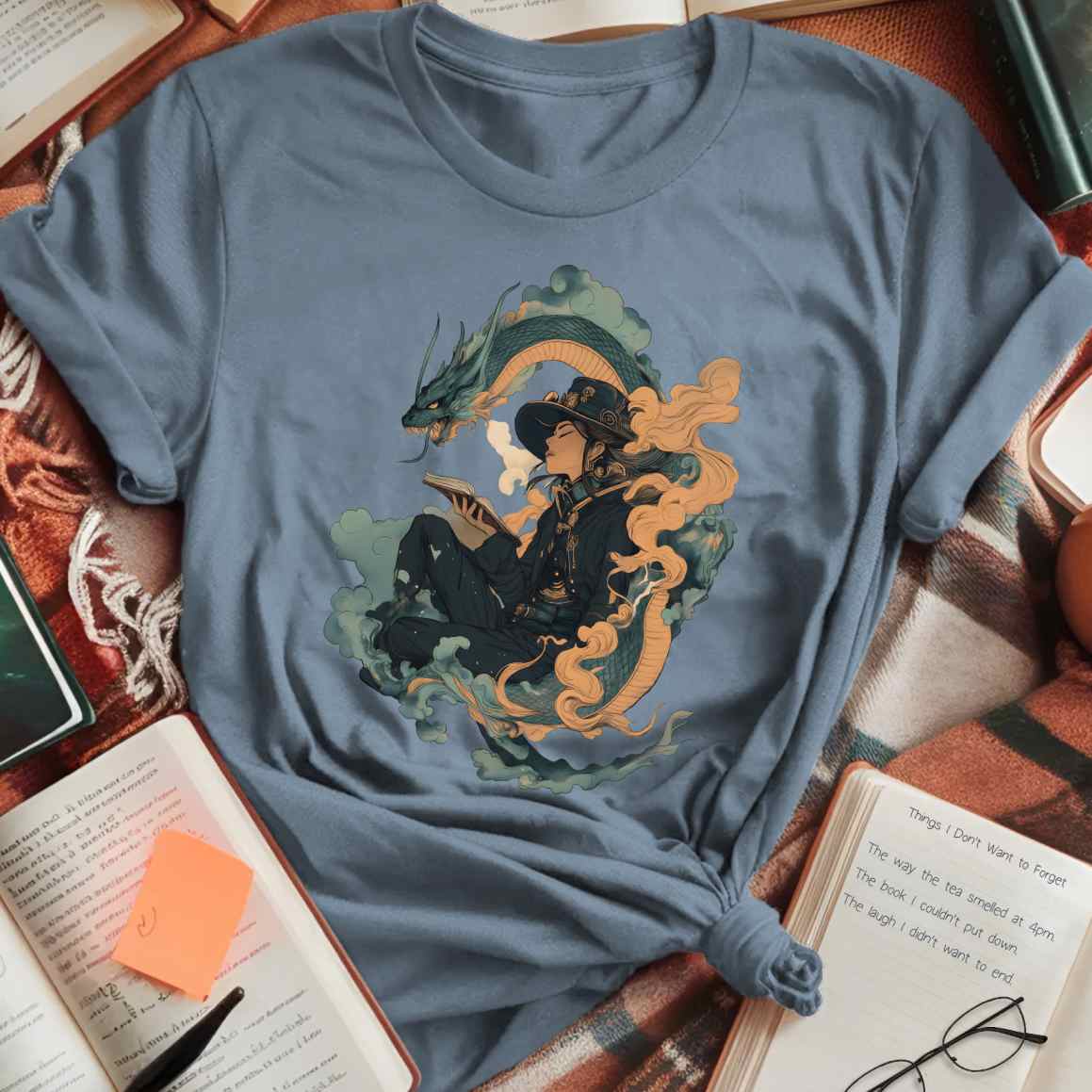 Mystical Dragon & Reader T-Shirt
