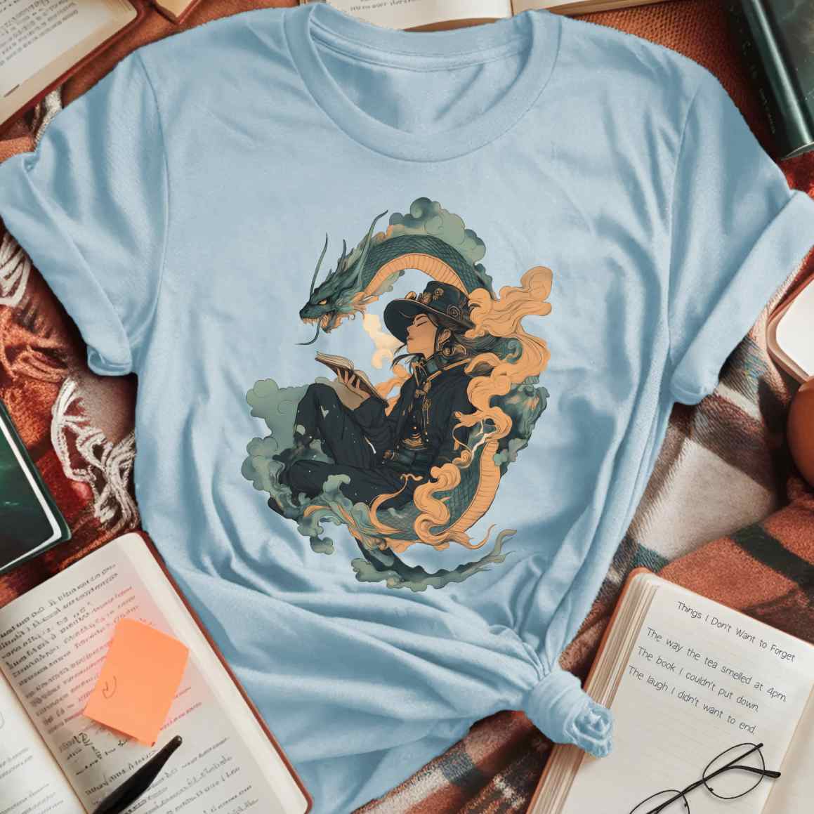 Mystical Dragon & Reader T-Shirt