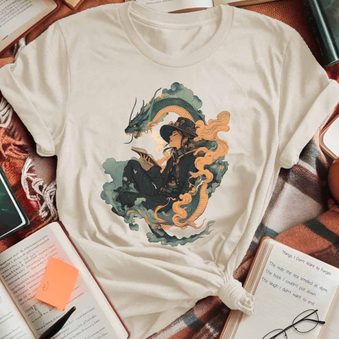 Mystical Dragon & Reader T-Shirt