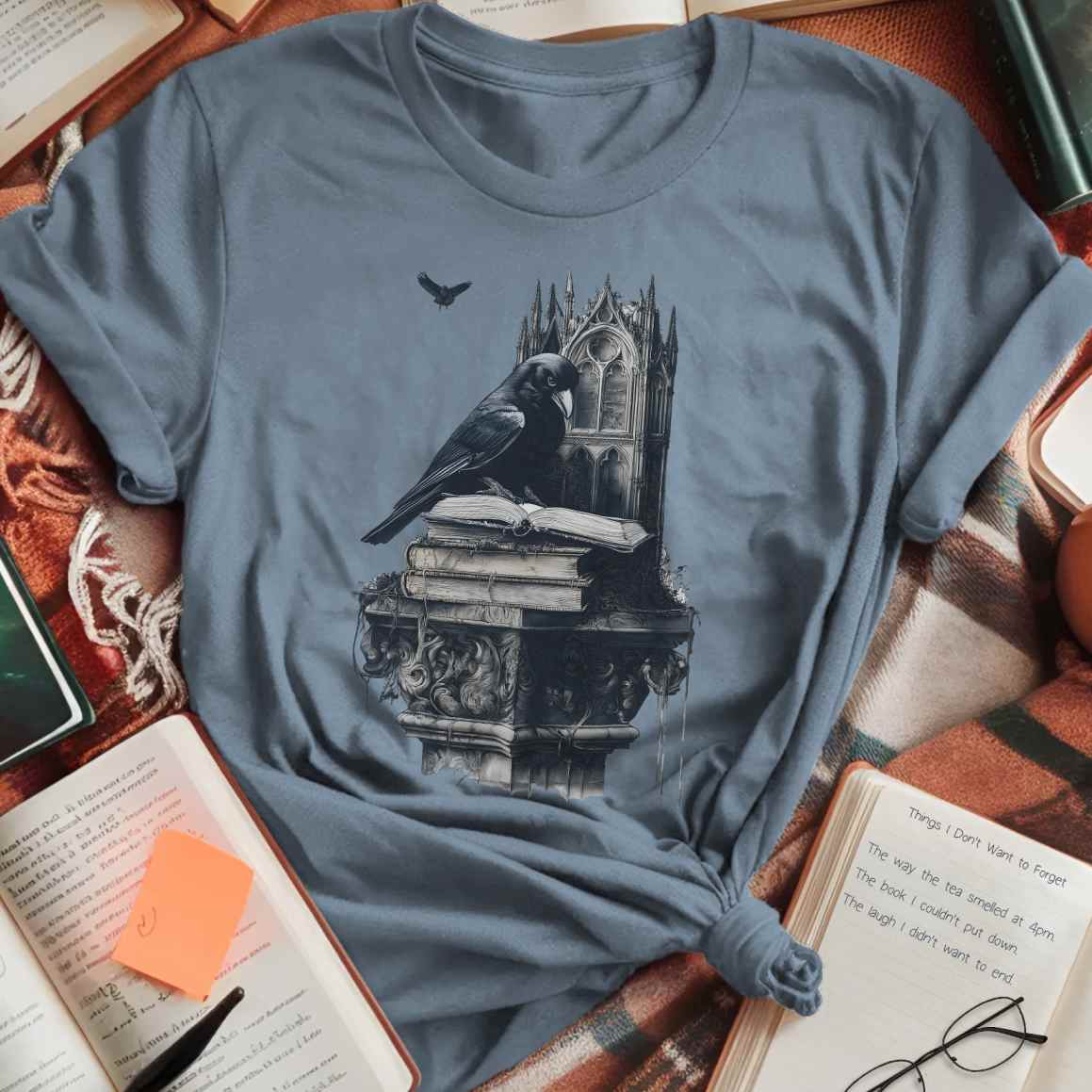 Mystic Scholar and Crow T-Shirt