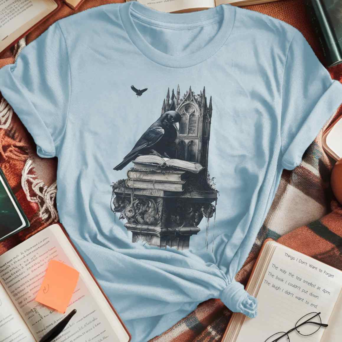 Mystic Scholar and Crow T-Shirt
