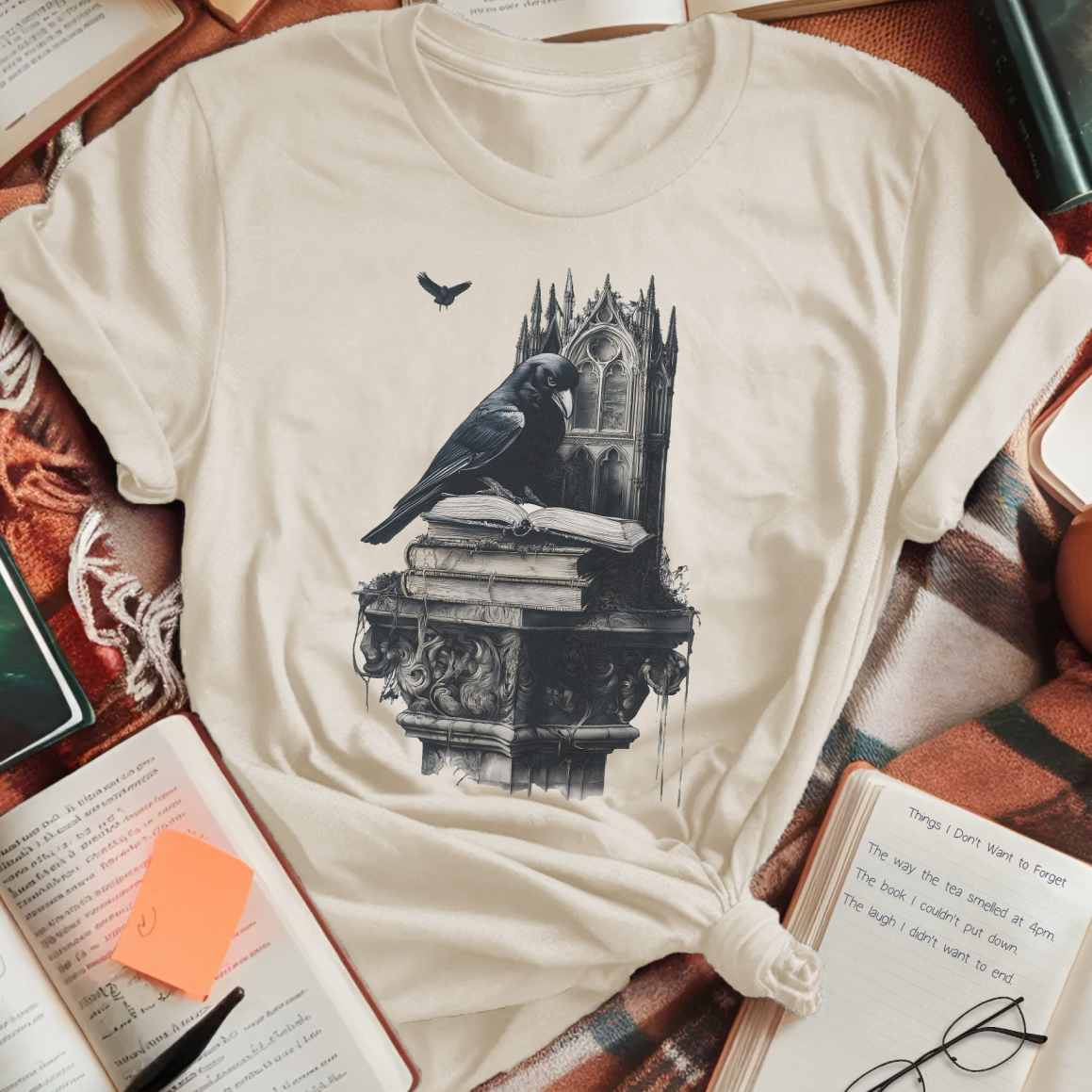 Mystic Scholar and Crow T-Shirt