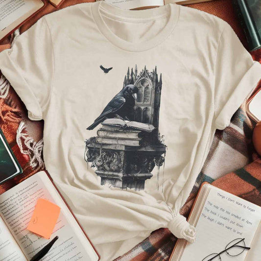 Mystic Scholar and Crow T-Shirt