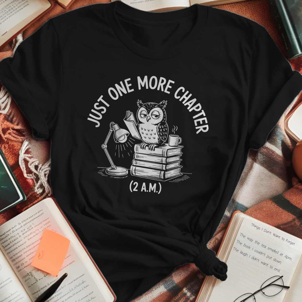 One More Chapter Owl T-Shirt