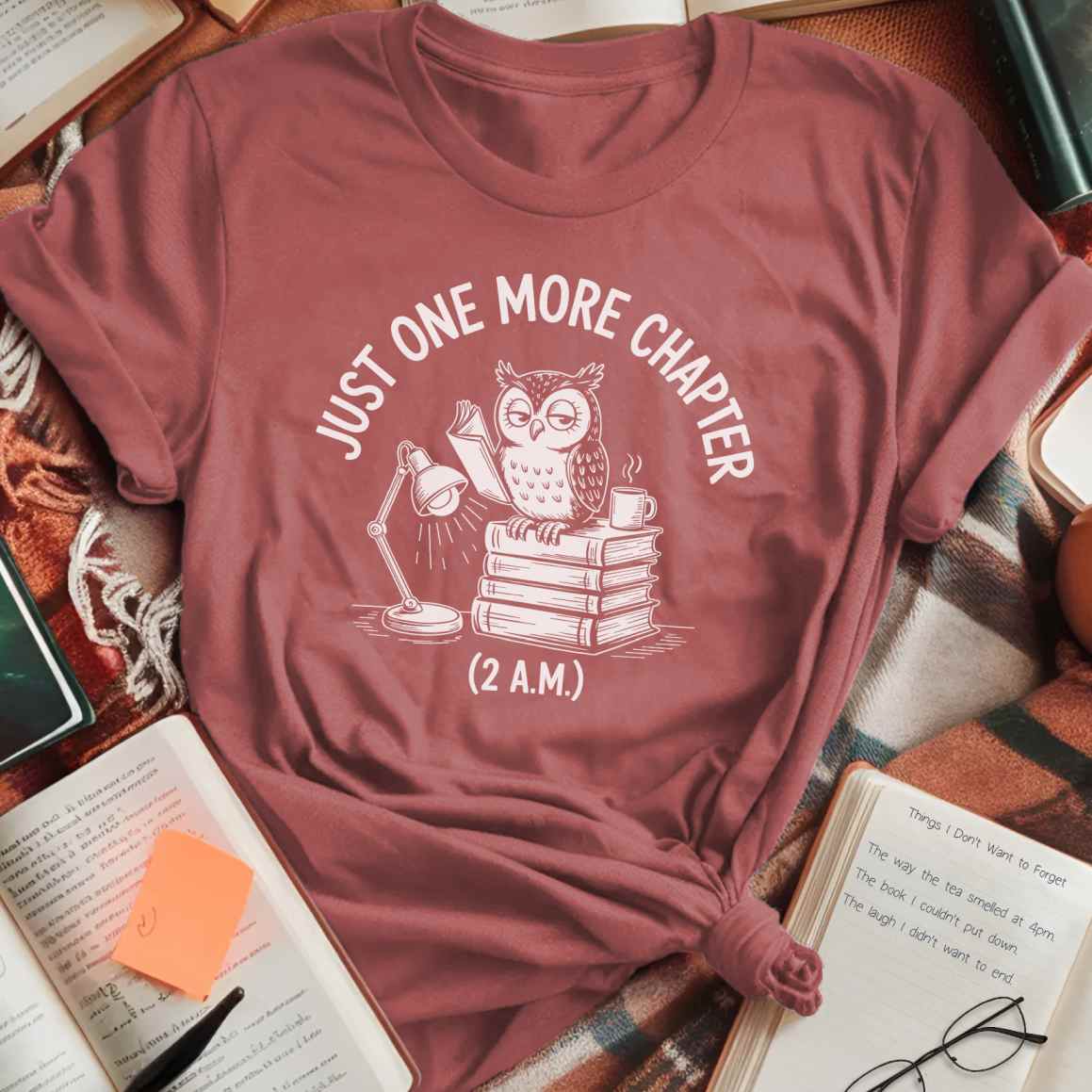 One More Chapter Owl T-Shirt