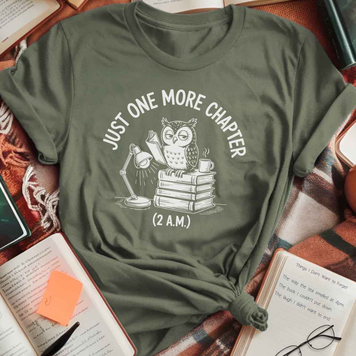 One More Chapter Owl T-Shirt