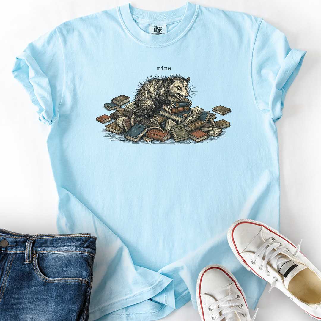 Opossum Book Hoarder T-Shirt