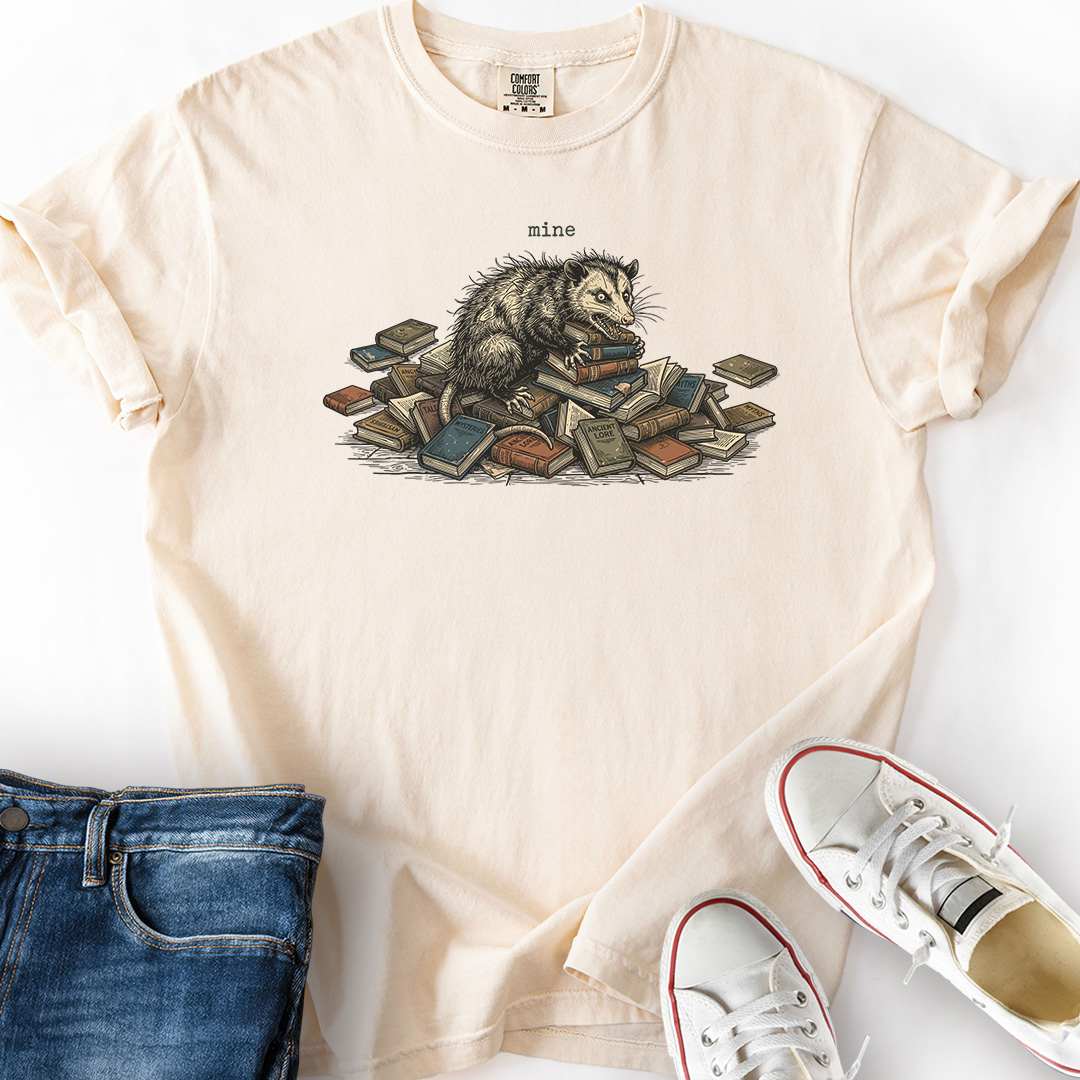 Opossum Book Hoarder T-Shirt