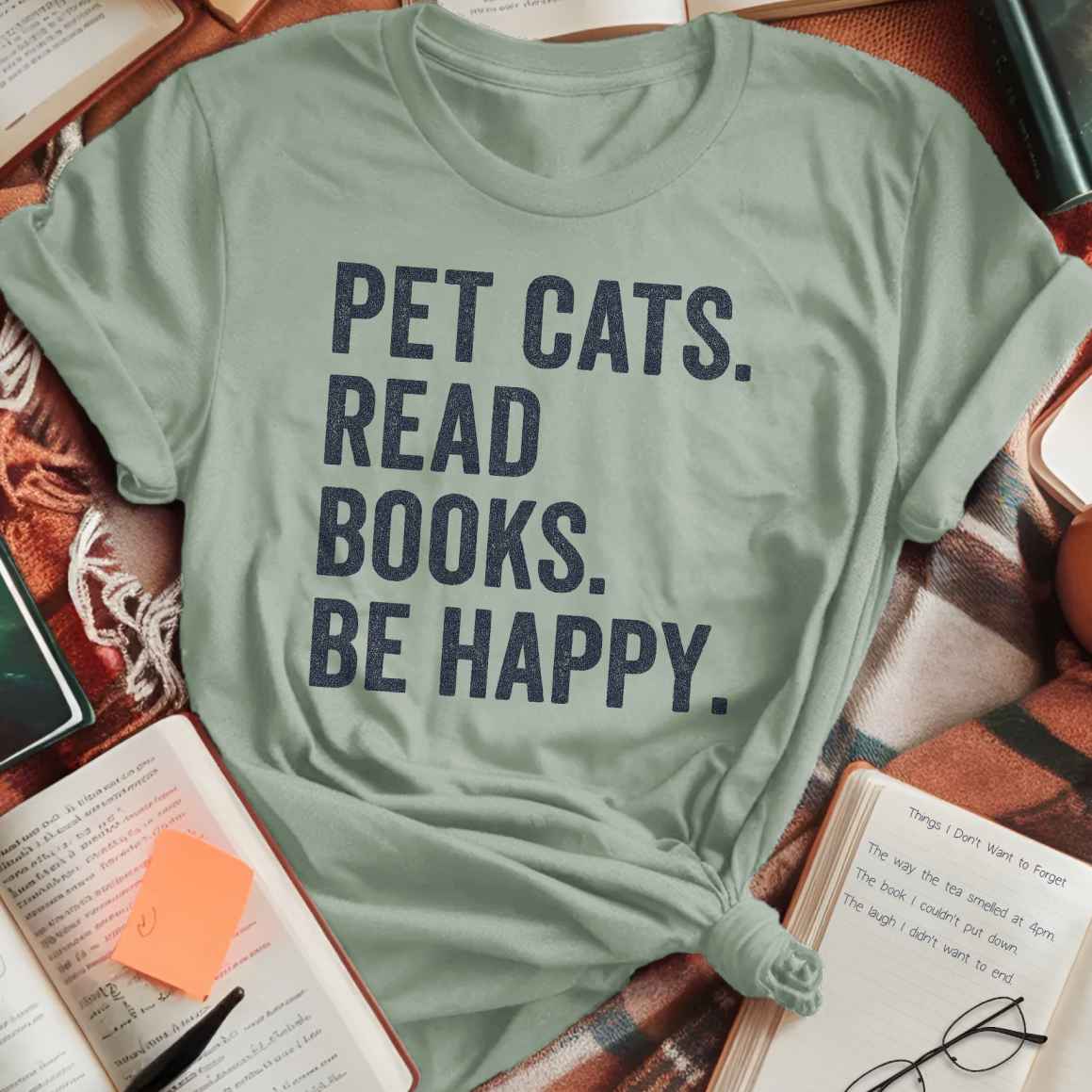 Pet Cats. Read Books. T-Shirt