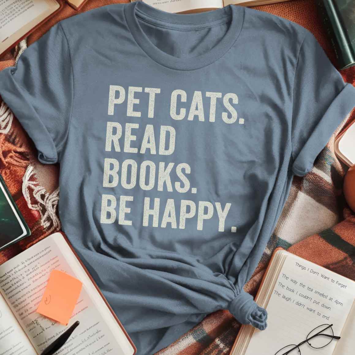 Pet Cats. Read Books. T-Shirt