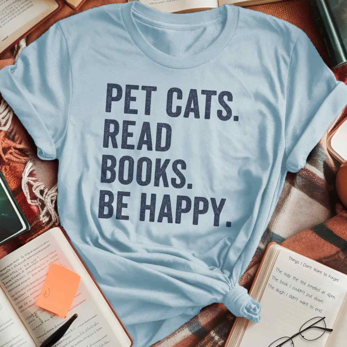 Pet Cats. Read Books. T-Shirt