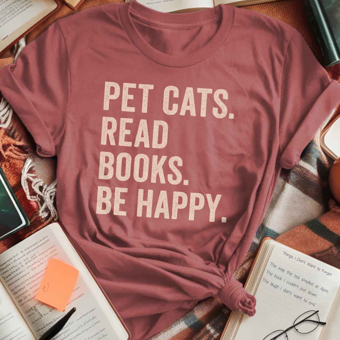 Pet Cats. Read Books. T-Shirt