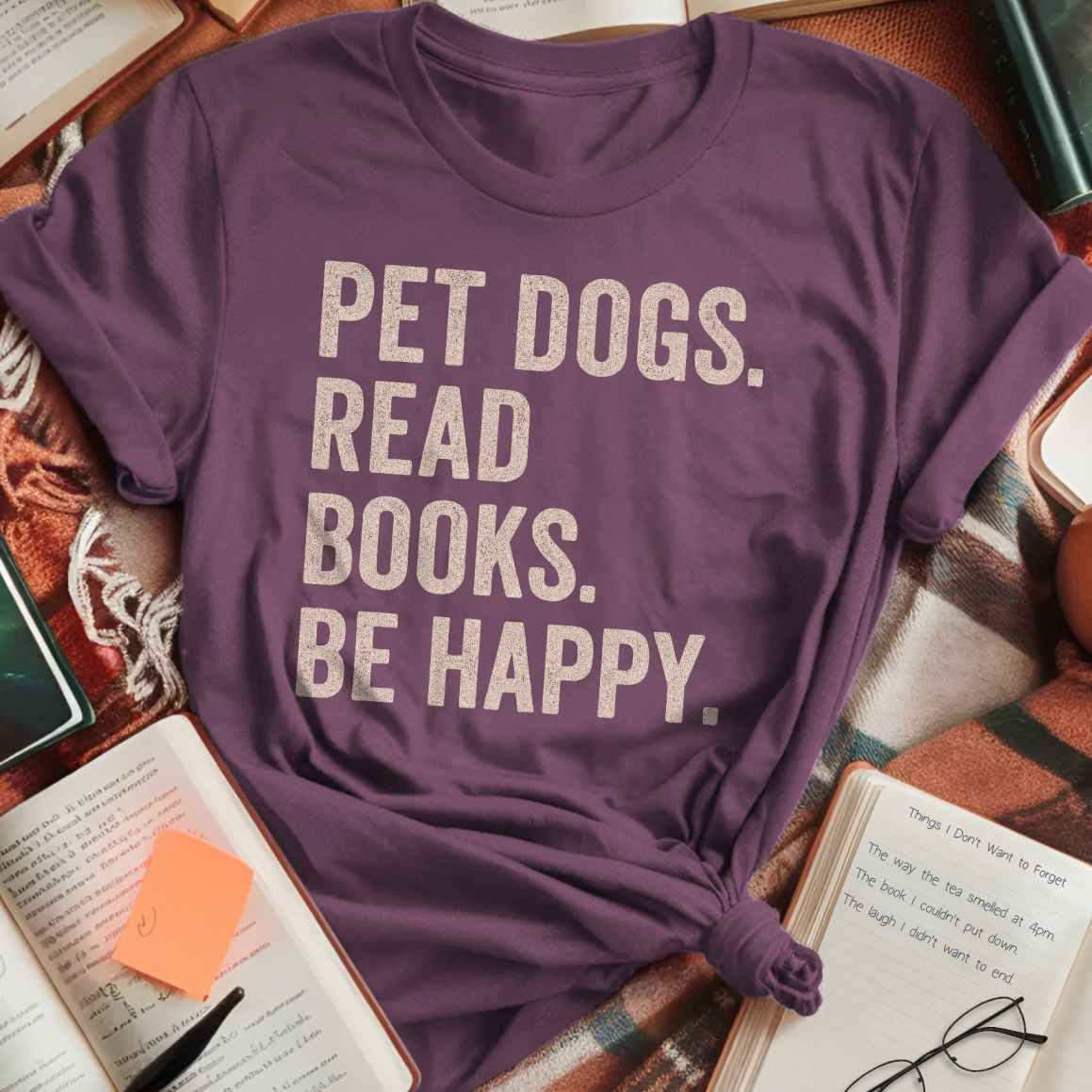 Pet Dogs. Read Books. T-Shirt