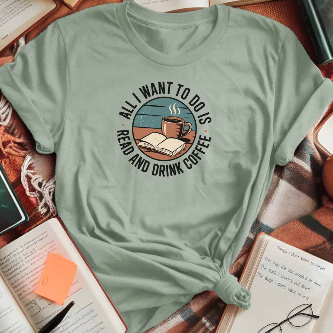 I Want to Read and Drink Coffee T-Shirt
