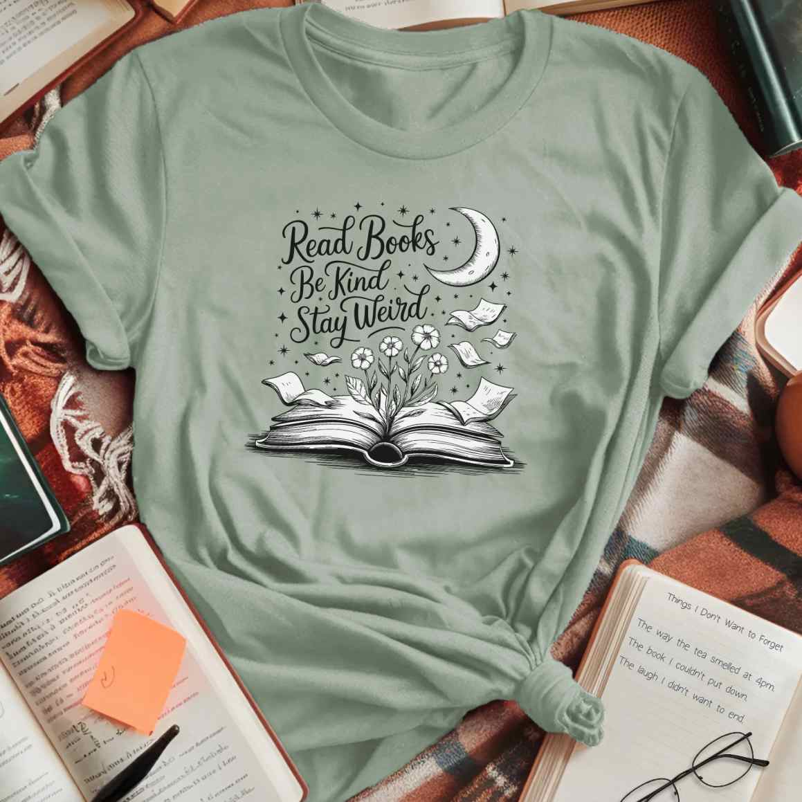 Read Books Be Kind Stay Weird T-Shirt