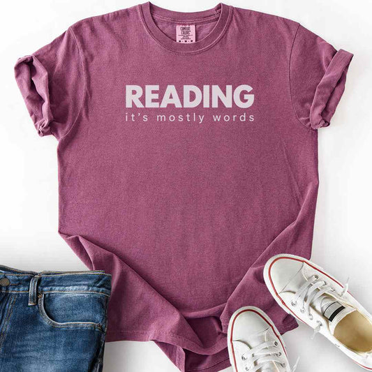 Reading Mostly Words T-Shirt