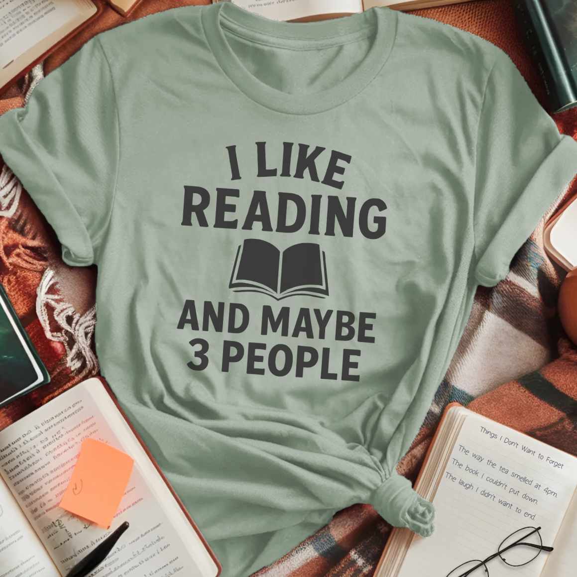 Reading and Three People T-Shirt
