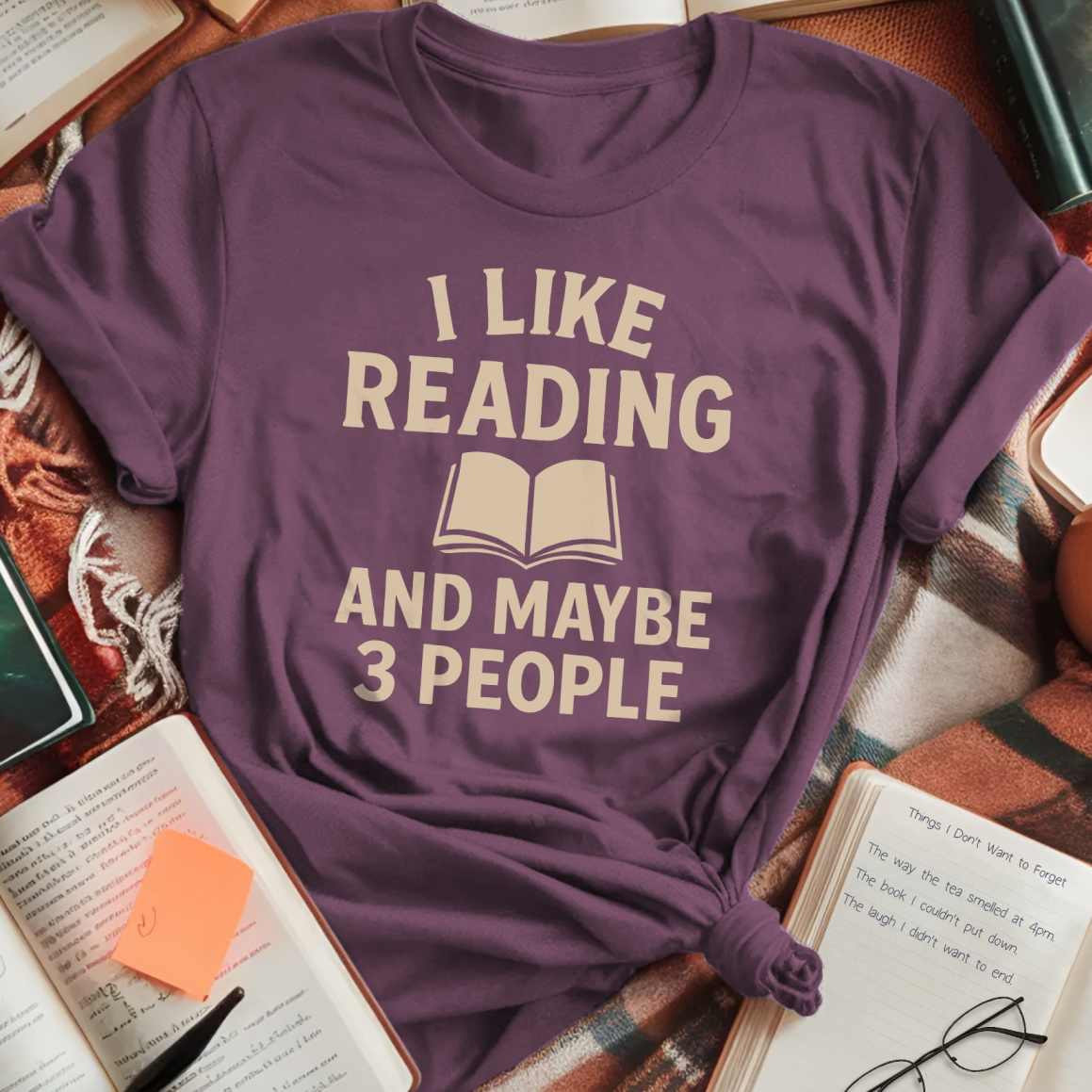 Reading and Three People T-Shirt