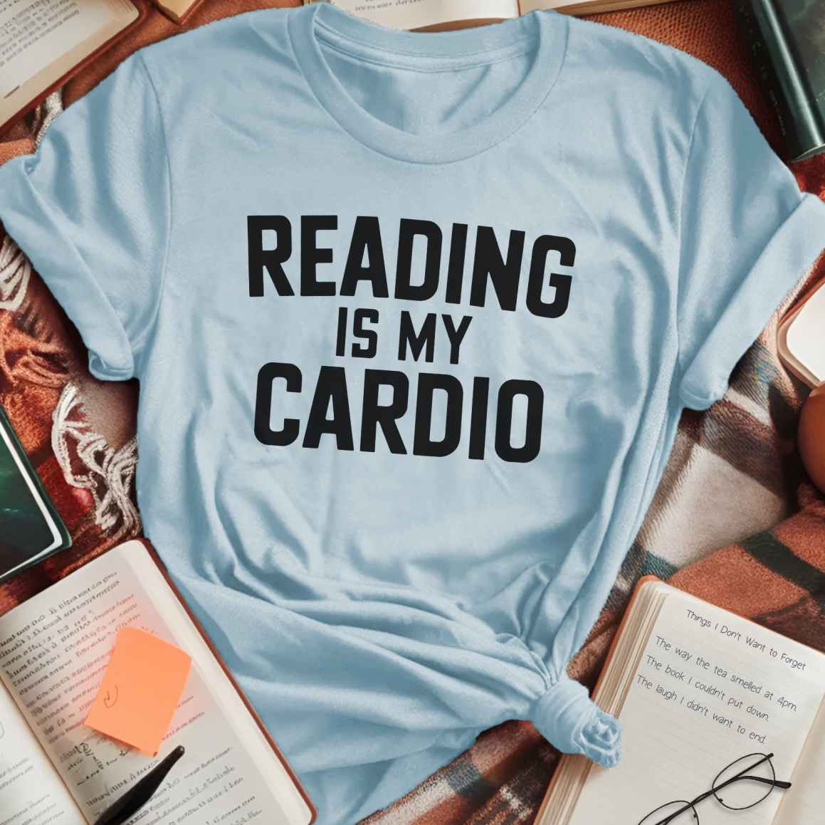 Reading is My Cardio Bold T-Shirt