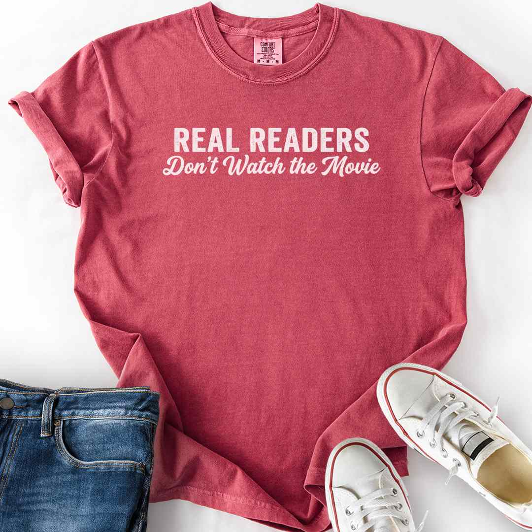 Real Readers Don't Watch Movie T-Shirt