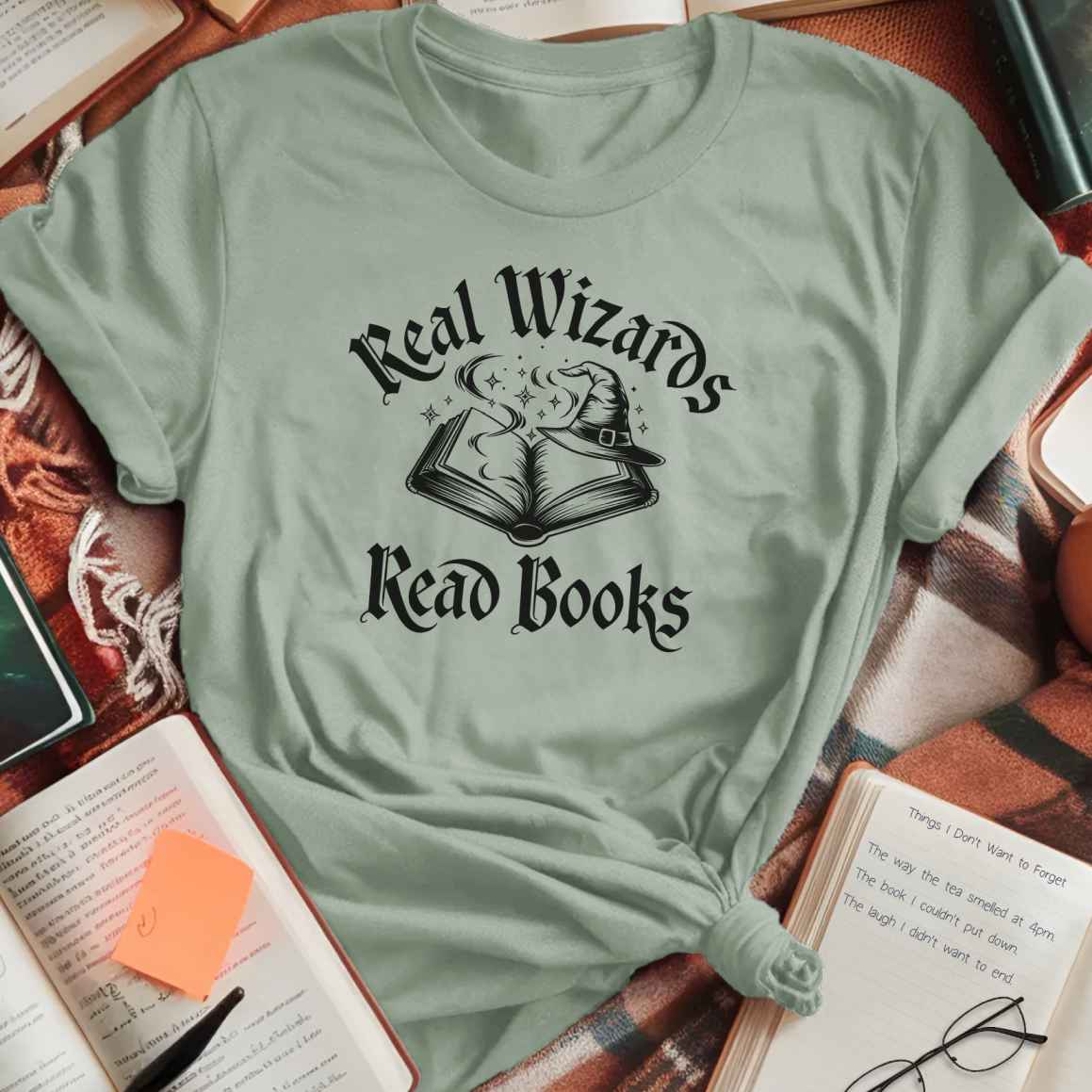 Spell Book Wizard T-Shirt