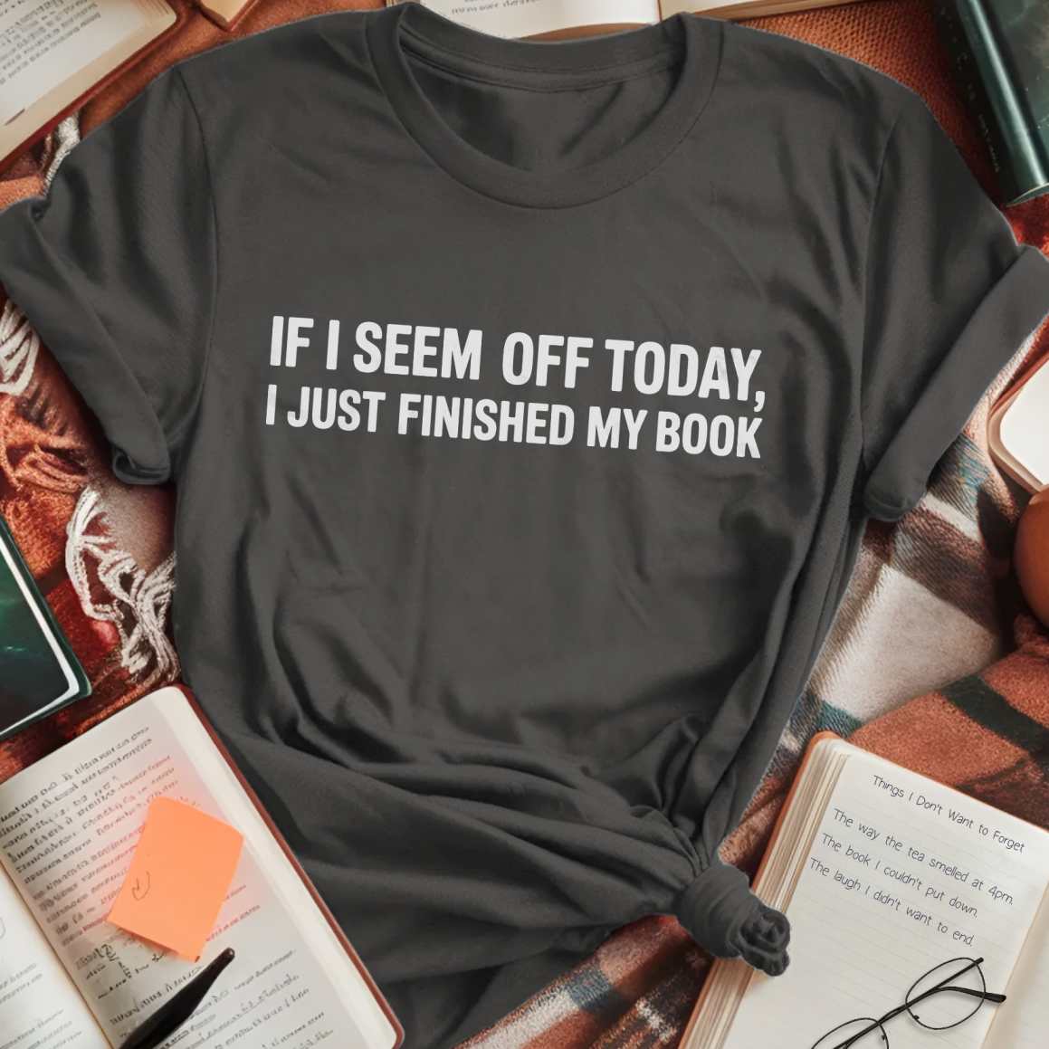 Just Finished Book T-Shirt