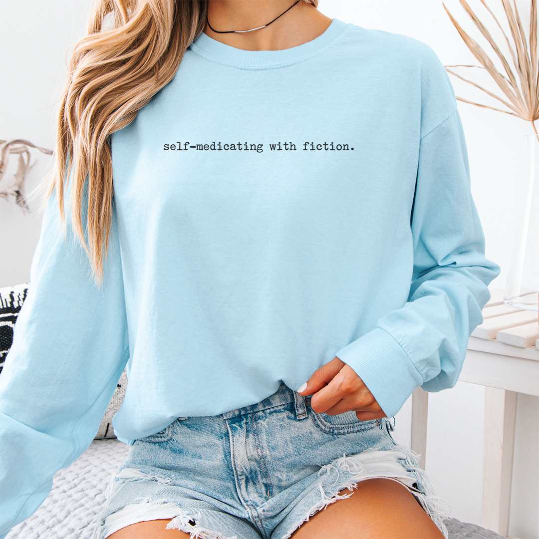 Self Medicating With Fiction Long Sleeve Shirt