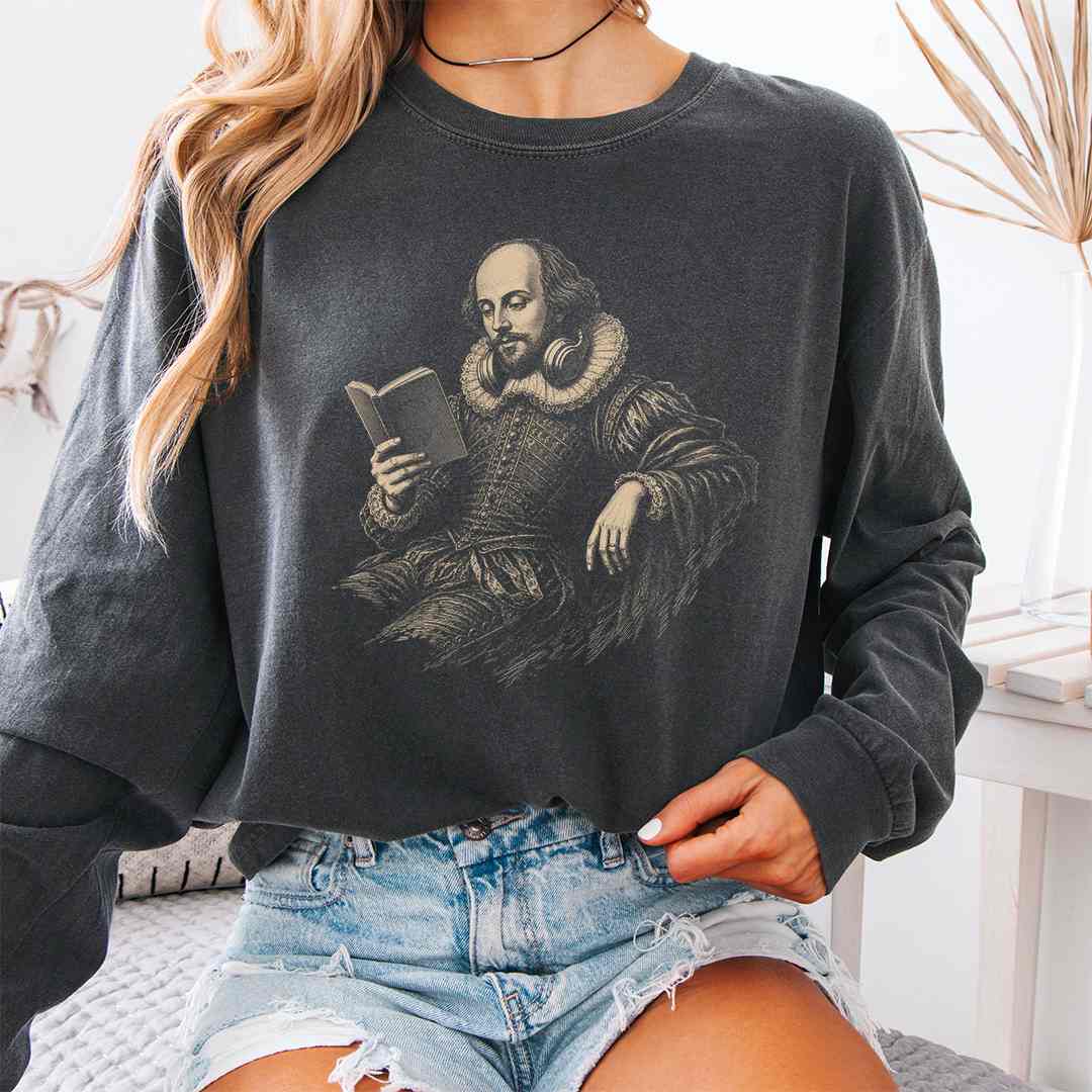 Shakespeare Headphones Long Sleeve Shirt