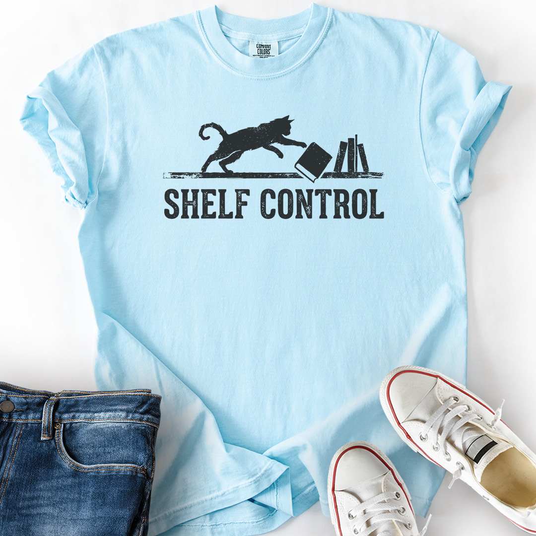 Shelf Control Cat T-Shirt