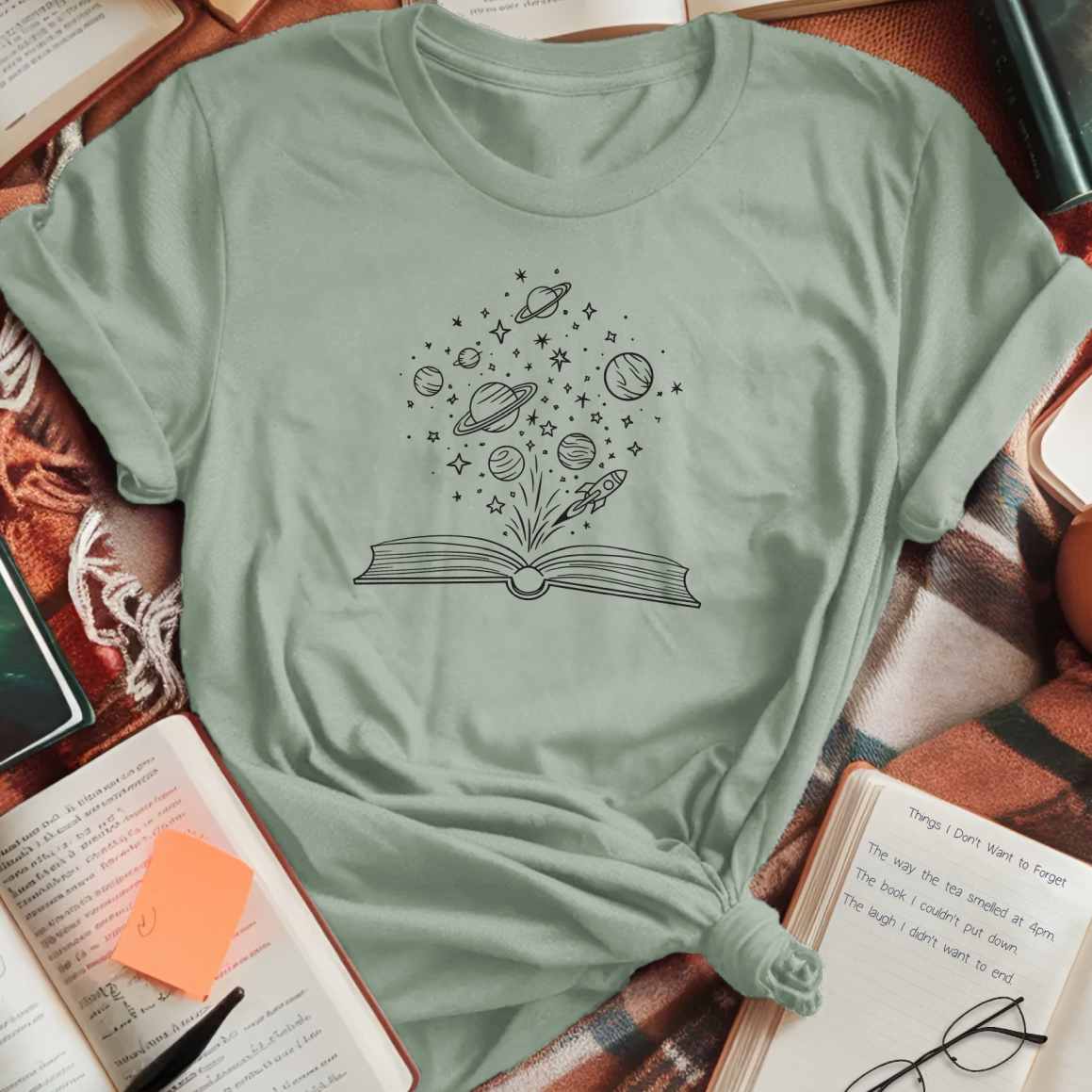 Space Exploration Book T-Shirt