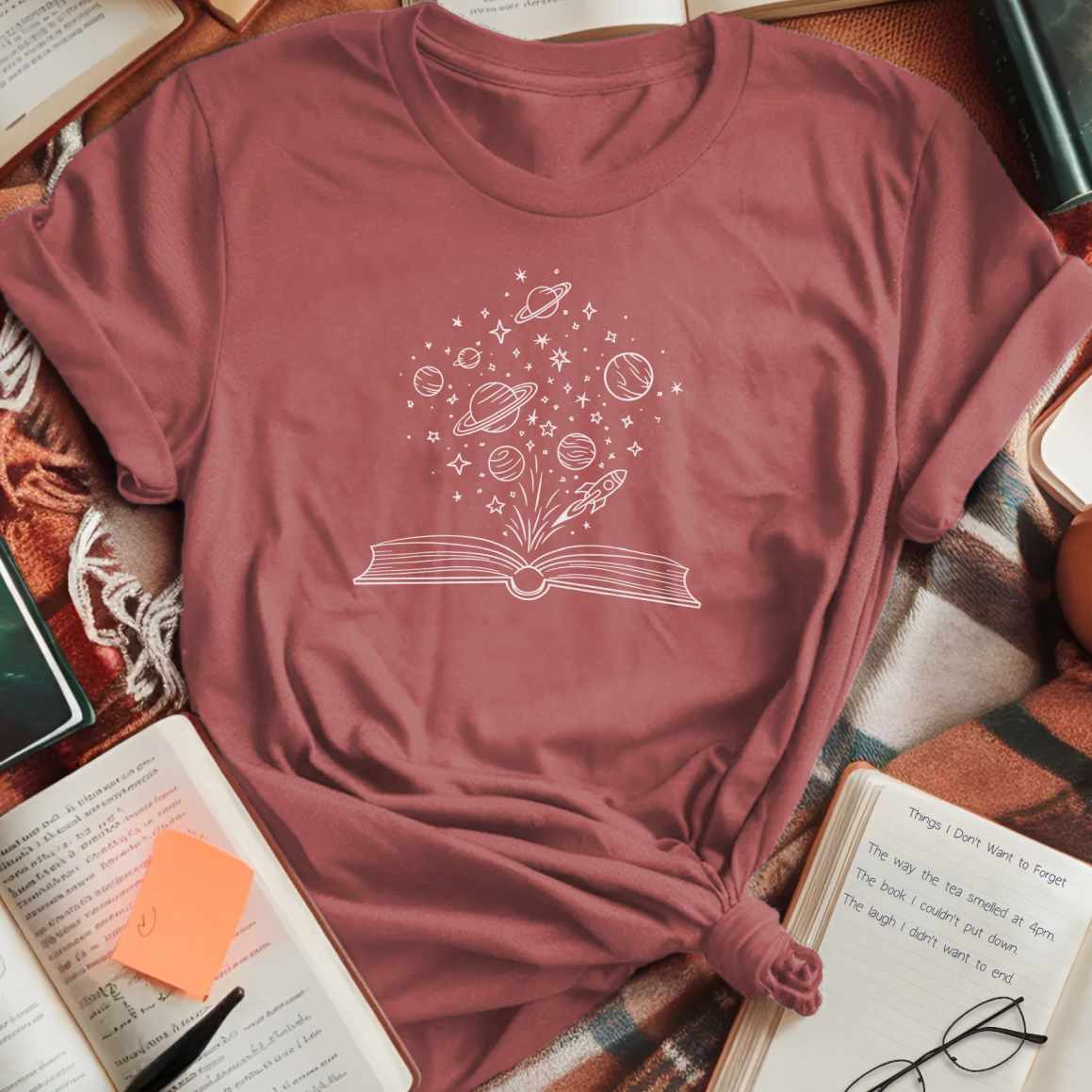 Space Exploration Book T-Shirt