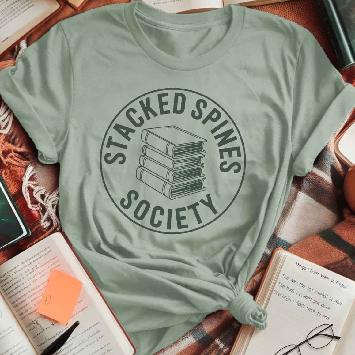 Stacked Spines Society T-Shirt