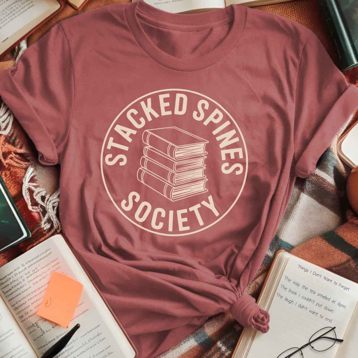 Stacked Spines Society T-Shirt