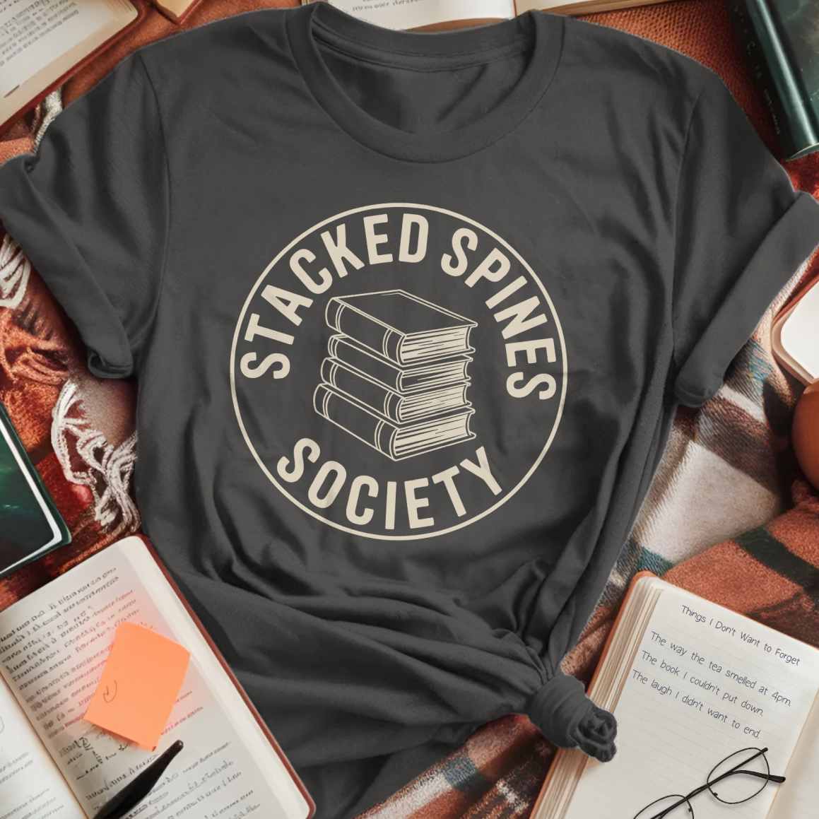 Stacked Spines Society T-Shirt