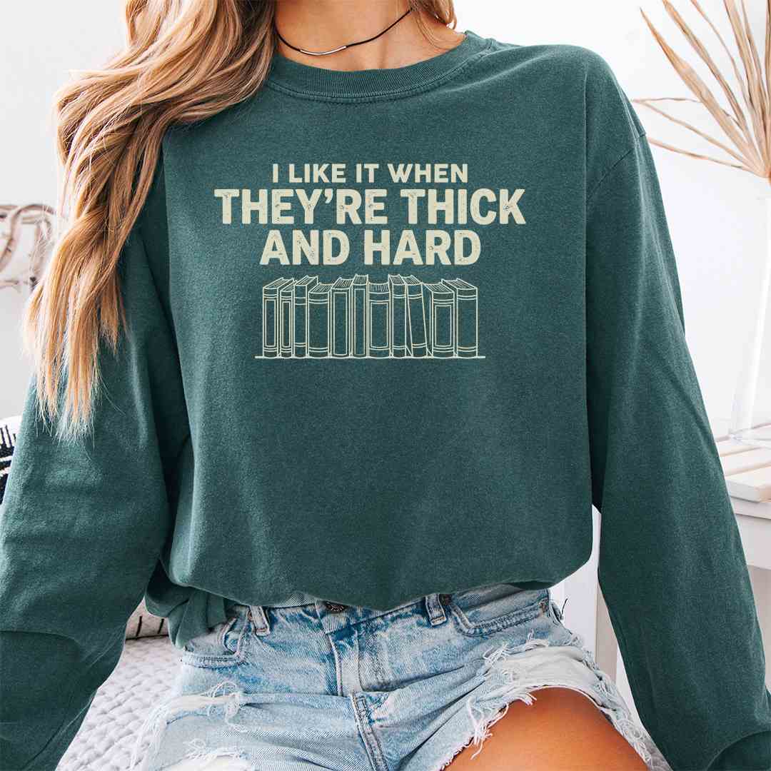 Books Thick And Hard Long Sleeve Shirt