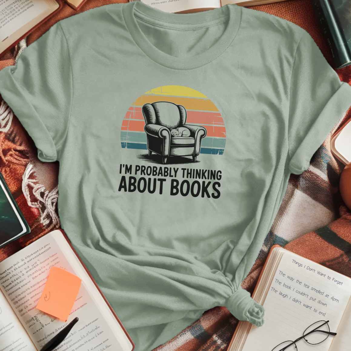 Thinking About Books T-Shirt