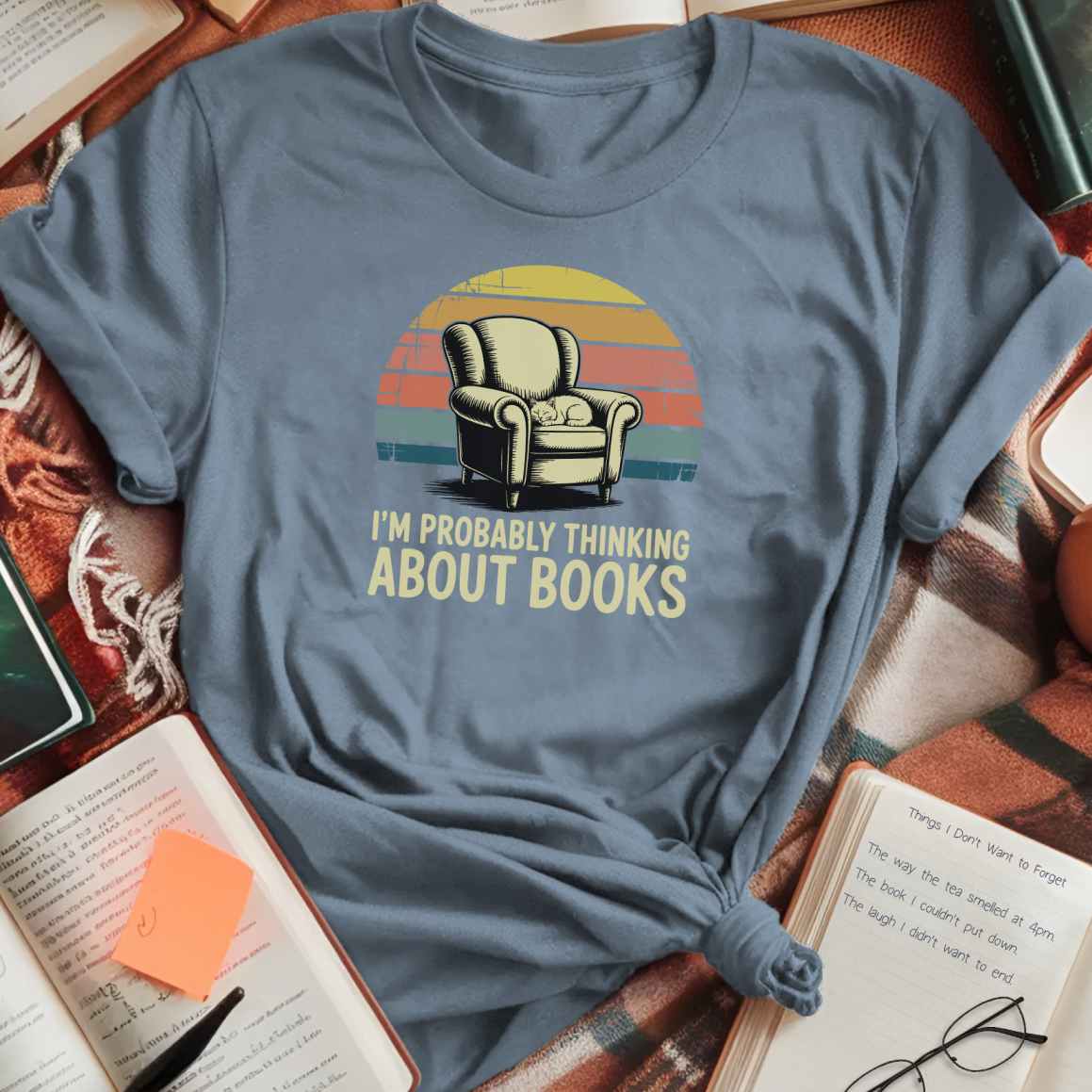 Thinking About Books T-Shirt