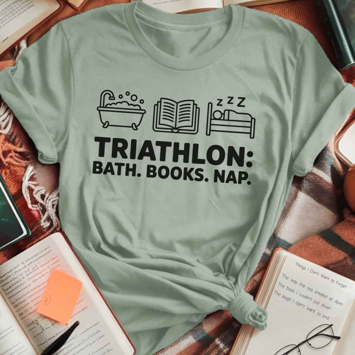 Triathlon Bath Books Nap T-Shirt