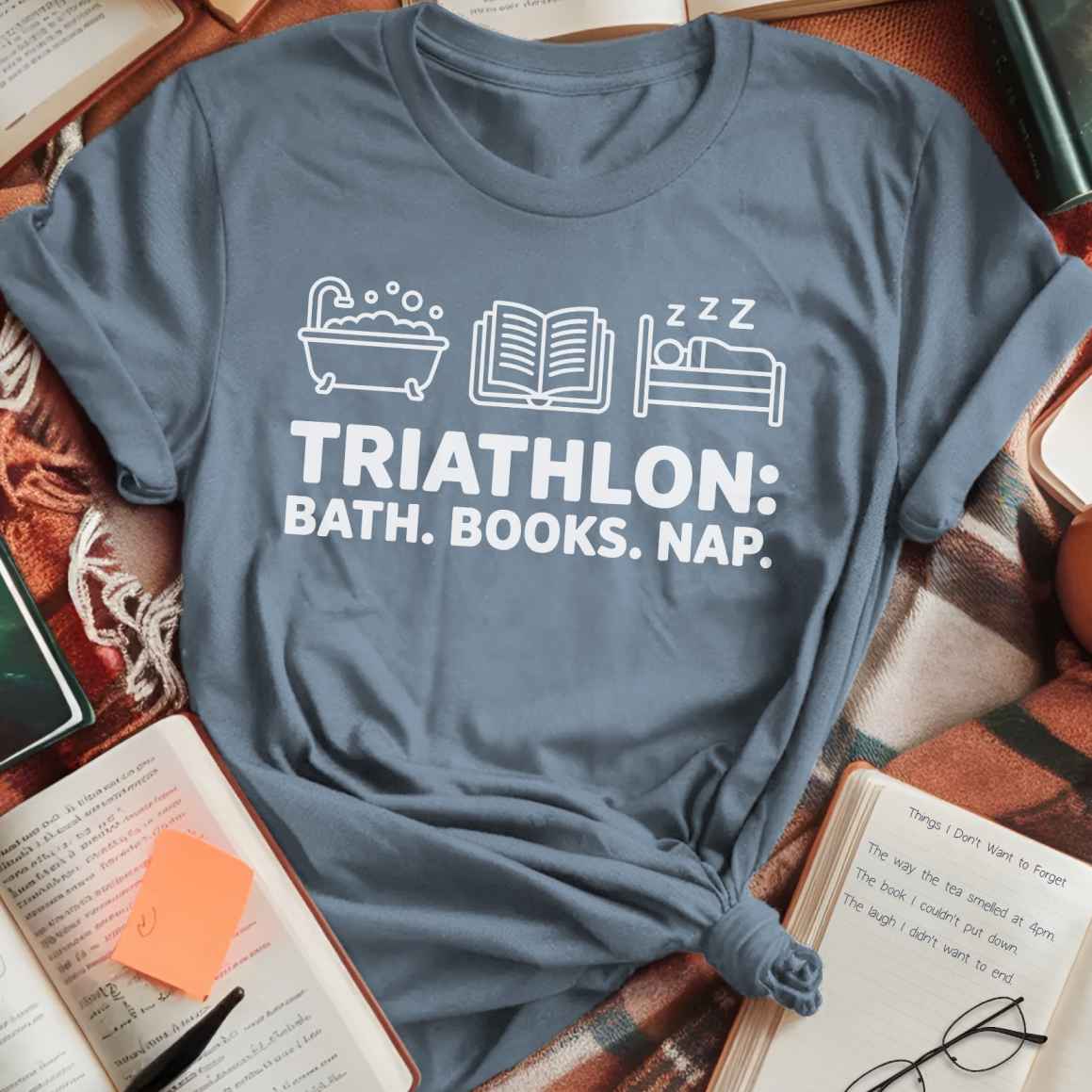 Triathlon Bath Books Nap T-Shirt