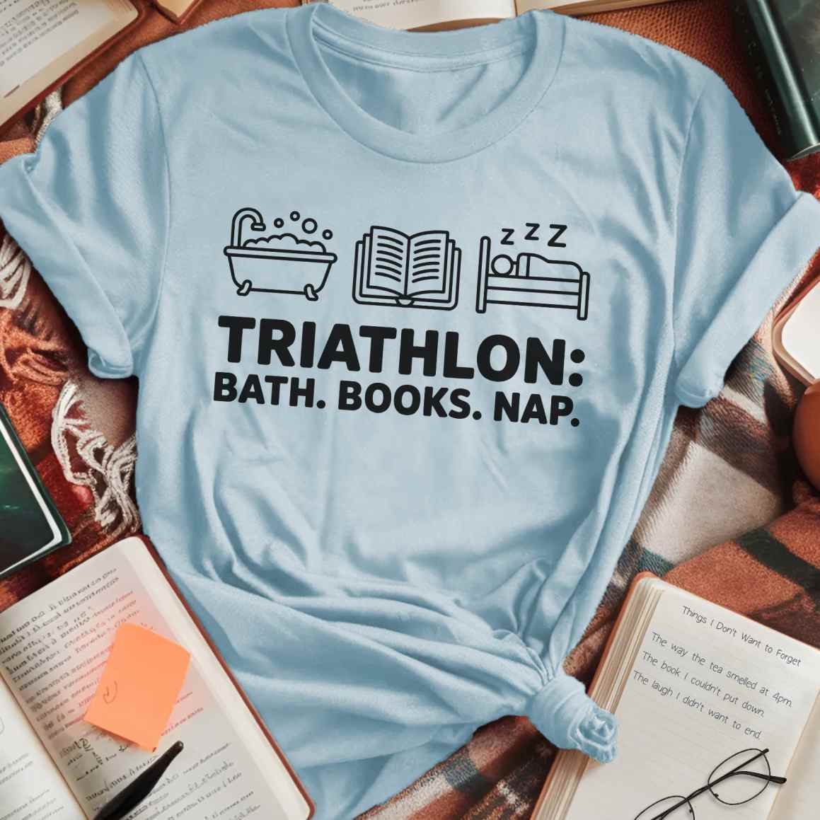 Triathlon Bath Books Nap T-Shirt