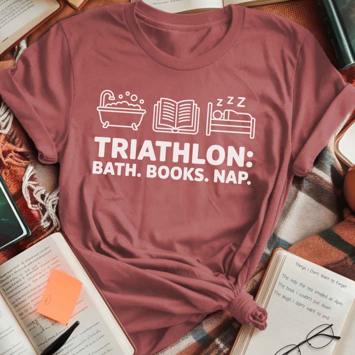 Triathlon Bath Books Nap T-Shirt