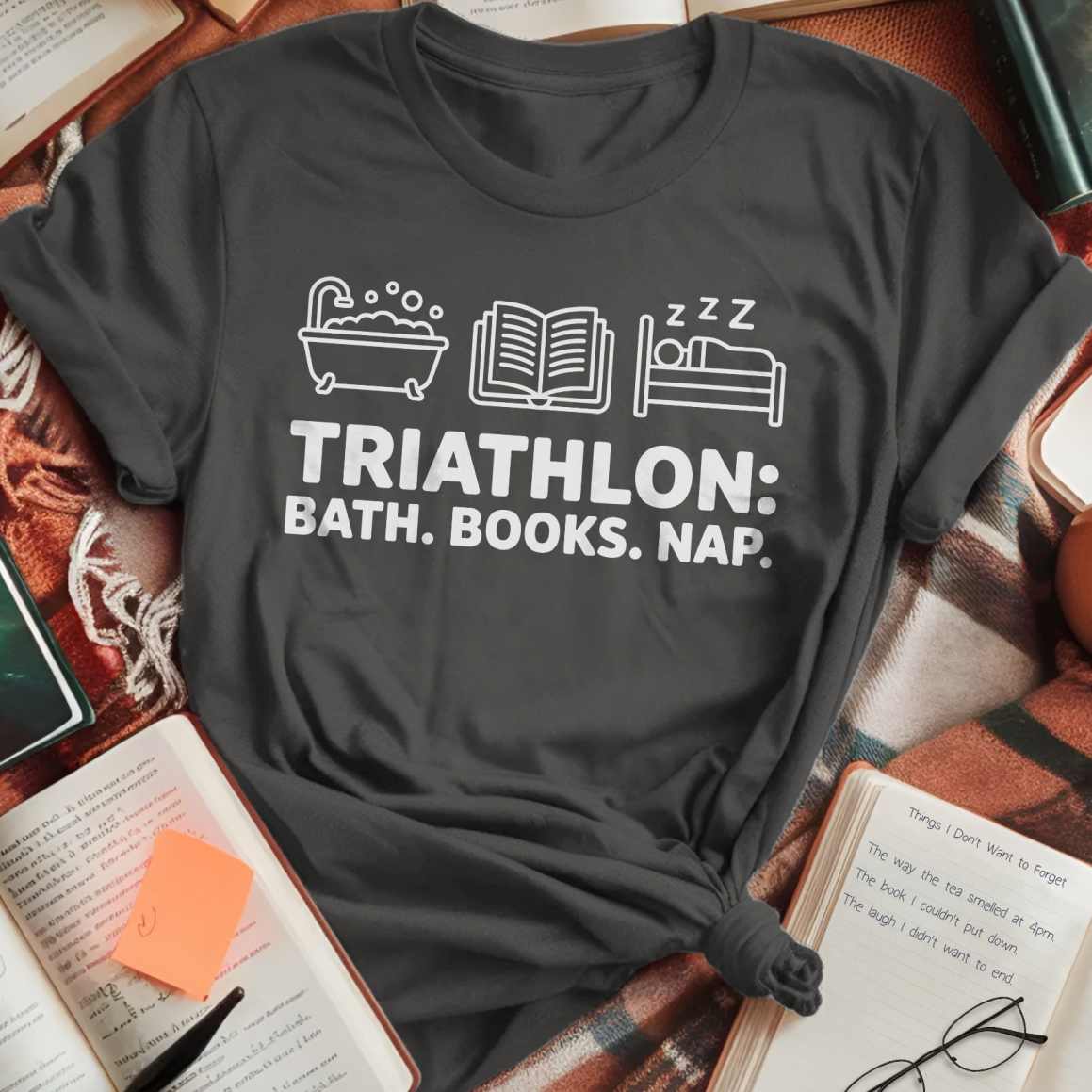 Triathlon Bath Books Nap T-Shirt