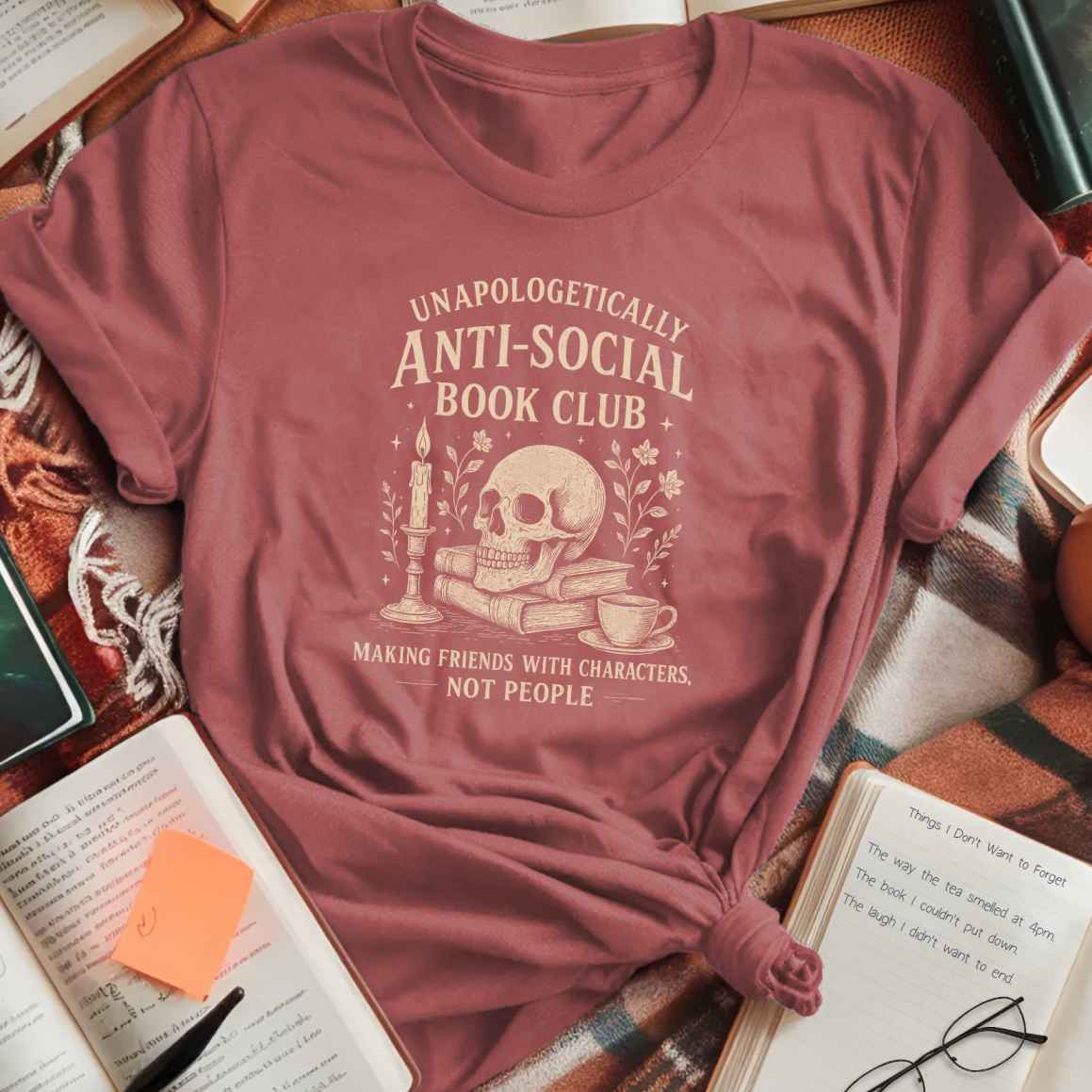 Unapologetically Anti Social Book Club T-Shirt