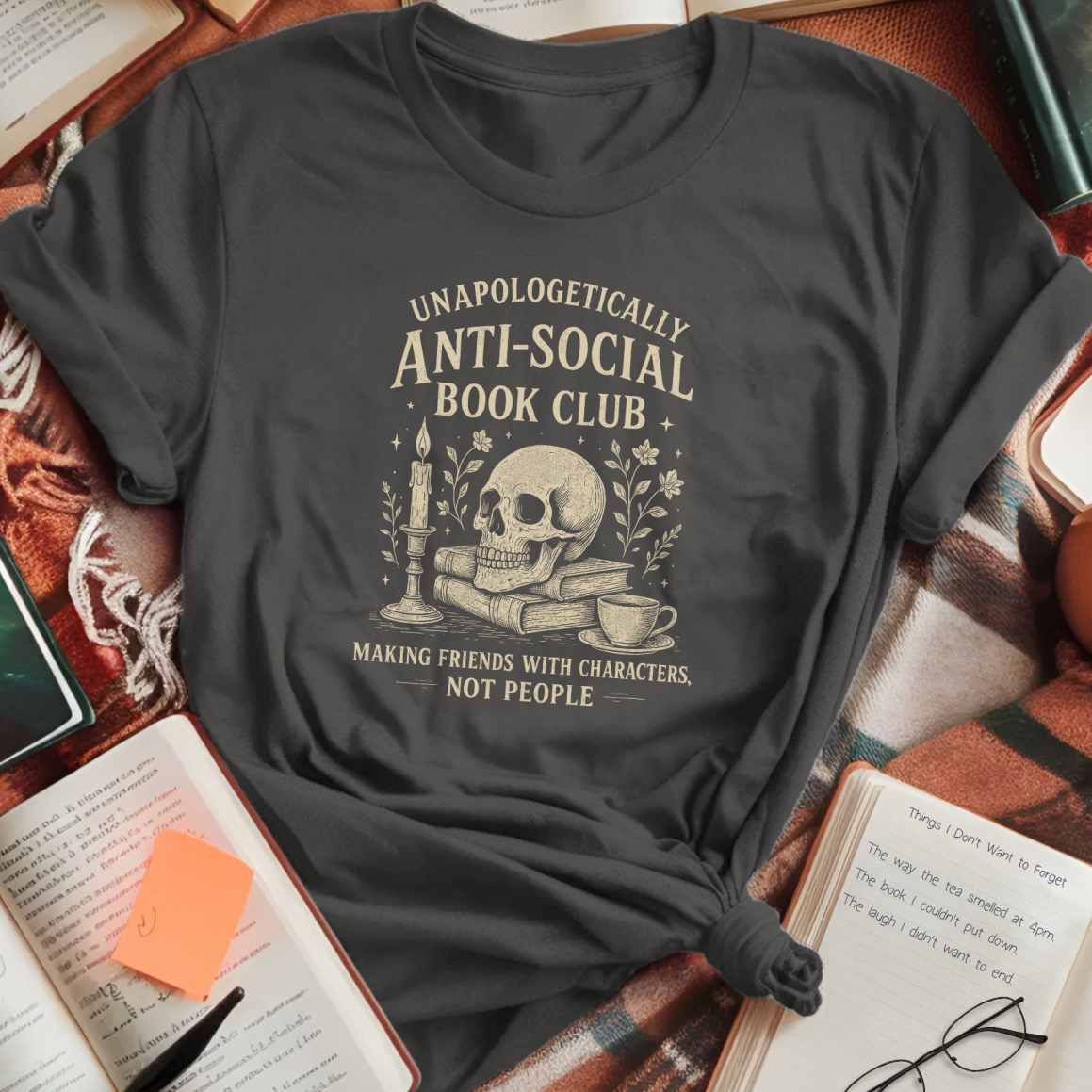 Unapologetically Anti Social Book Club T-Shirt