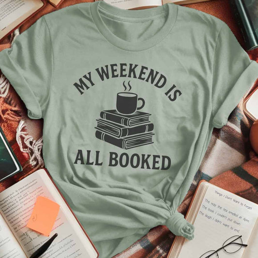 Weekend Booked Coffee Stack T-Shirt