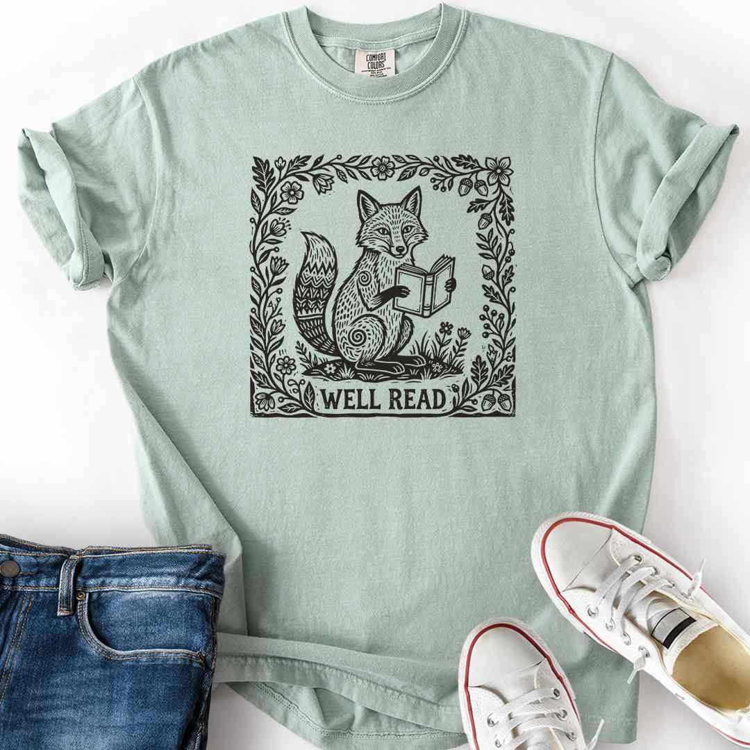 Well Read Fox T-Shirt