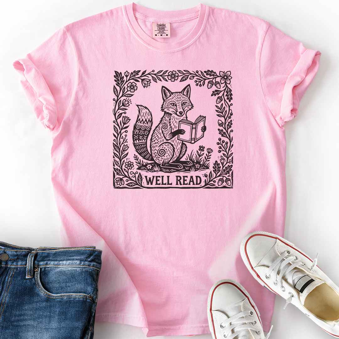 Well Read Fox T-Shirt