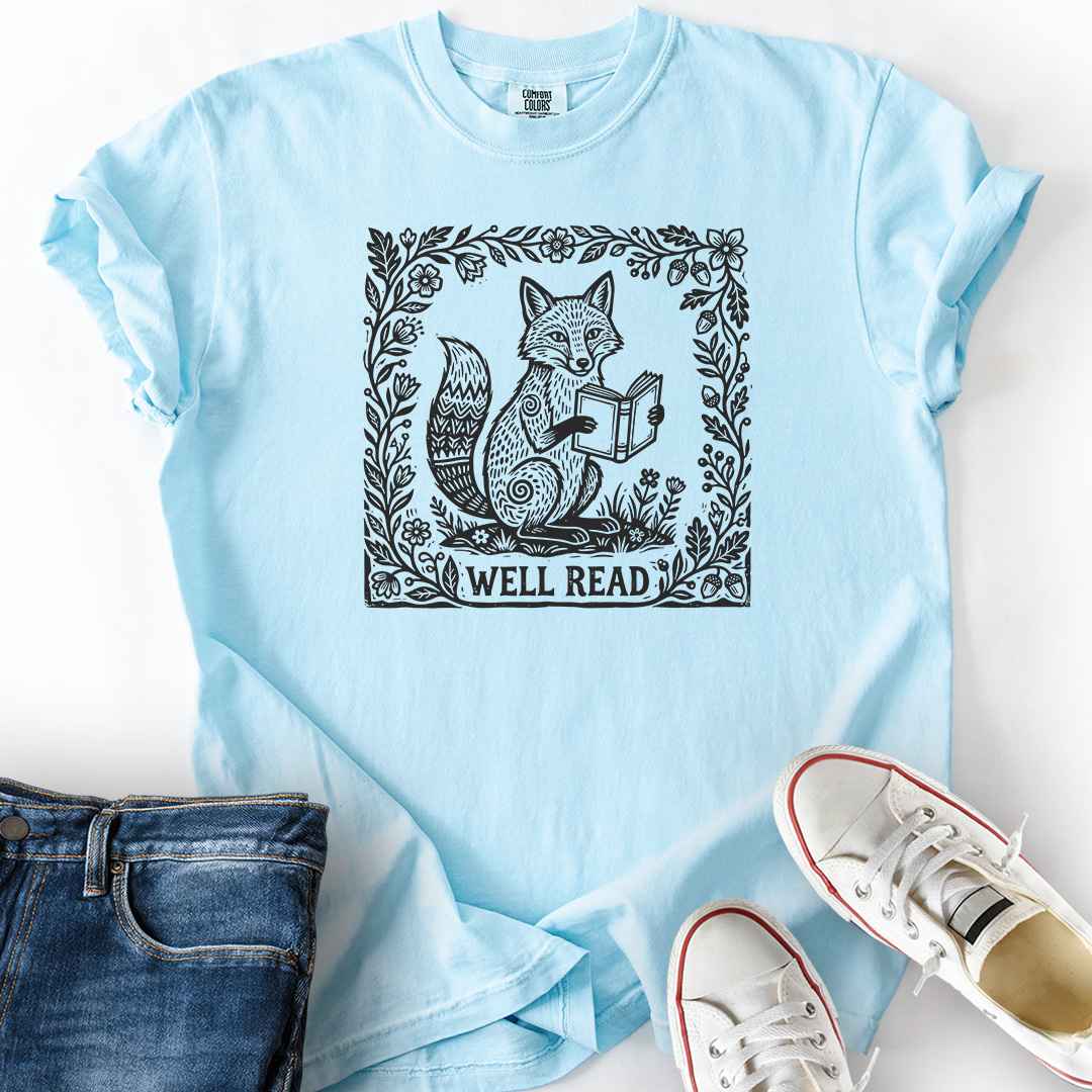 Well Read Fox T-Shirt