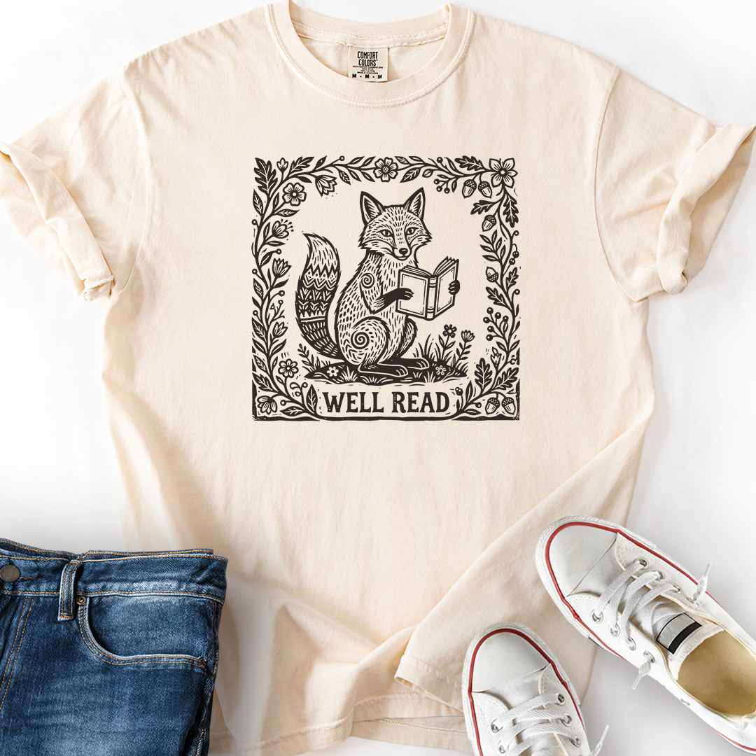 Well Read Fox T-Shirt